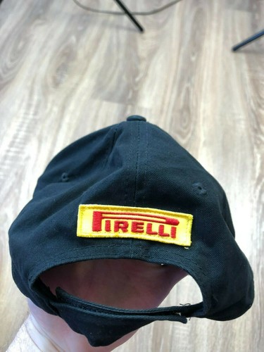 Pirelli F1 Racing Hat Cap Authentic Black Gold Rare Ferrari One Size - Picture 4 of 6