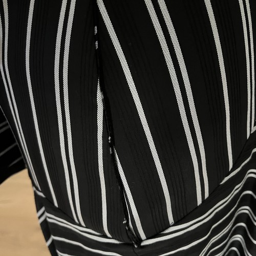 Acler Size 6 / US 2 Cresler Stripe Long Sleeve Midi Shirt Dress Button Up - Picture 14 of 14