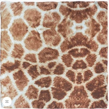 Wyoming Traders Wild Rag Charmeuse Giraffe Print Silk Western Scarf - 34.5"