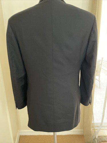 40R DONNA KARAN Signature 2-Piece Suit - Men 40 Black Made In Italy Wool 33x29 - Picture 5 of 14