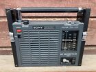 Vtg Sony Solid State Radio Tfm-8100W Portable Weather Am Fm Vhf Wb w Video