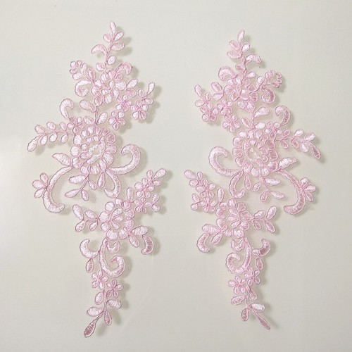 1 Paar bestickt Blume Spitze Applikation Zum Selbermachen Nähen Kleidung Patches Kleid Dekor - Bild 24 von 25