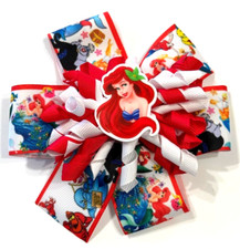 Beautiful Ariel from Disney's Little Mermaid Inspired hair bow for girls.