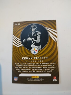2023 Panini Illusions - Orange #87 Kenny Pickett (JGA) | eBay