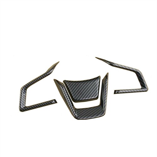 Carbon Fiber Steering Wheel Trim Cover For Subaru Crosstrek Forester Impreza XV - Picture 2 of 6