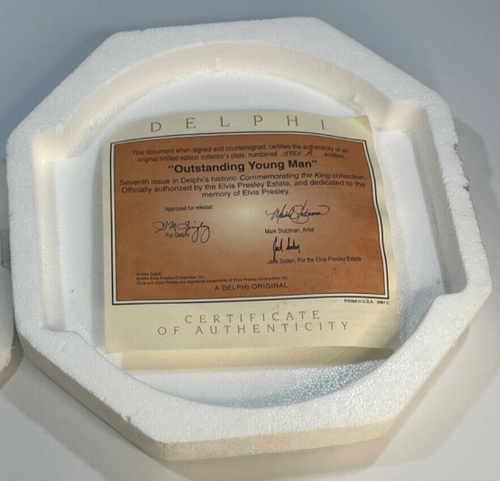 Elvis Presley Bradford Wechselteller "Outstanding Young Man" Neu im Karton - Bild 3 von 4
