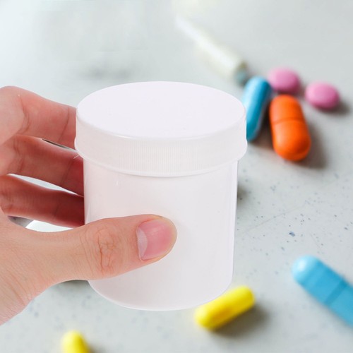 10 Pcs Pill Bottle Storage Box Medicine Bottles with Caps Travel