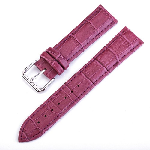 Crocodile Grain Cowhide Leather Watch Band Strap 10mm 12 13-17 19 20mm 22mm 24mm - Picture 17 of 19
