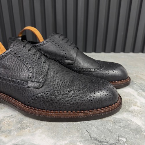 Abito Louis Vuitton Derby stringato grigio pelle taiga 9,5 LV 10,5 US 43,5 EUR - Foto 9 di 24