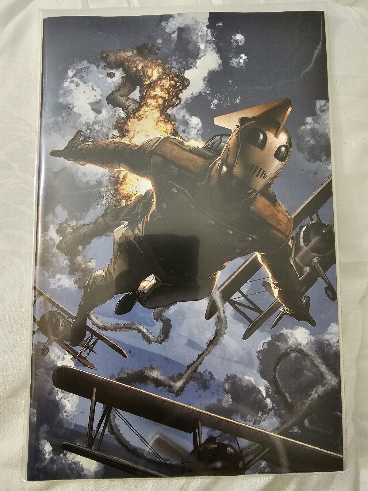 ROCKETEER #1 Clayton Crain -Virgin Variant -LTD To 250 - IN HAND- COA