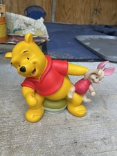 WINNIE THE POOH AND PIGLET STATUE FIGURE 6" X 7" WALT DISNEY WORLD