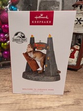 2024 Hallmark WELCOME TO JURASSIC PARK 🦖 Keepsake Ornament with Sound H197 New