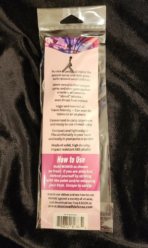 NEW Munio Self Defense Key Chain Spring Breeze Kubaton Personal Safety - Picture 5 of 7