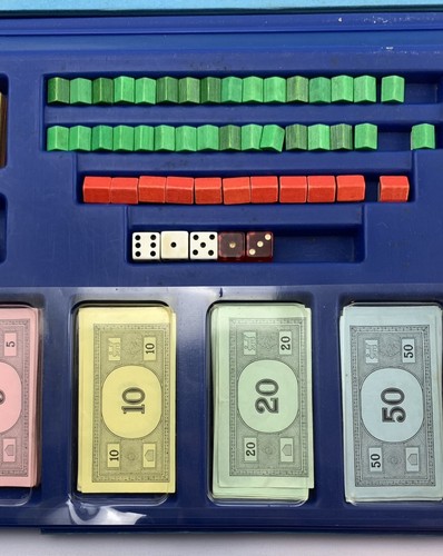 1961 Monopoly Game Hard Travel Case by Parker Brothers Complete Very Good Cond - Picture 6 of 8