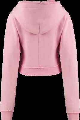 Trapstar WOMEN'S IRONGATE CROPPED BATWING ZIP HOODIE - Pink