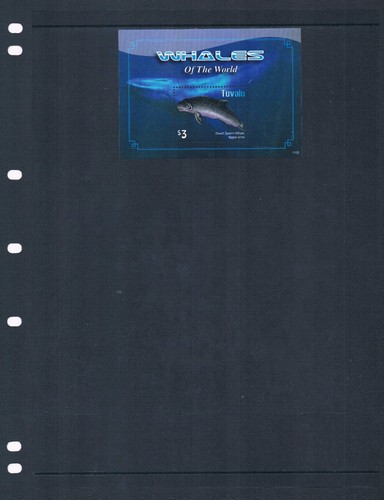 $5.75 Scott Value - 2011 TUVALU Juvenile Whale s/s South Pacific CV MNH NH UMM - Picture 2 of 3