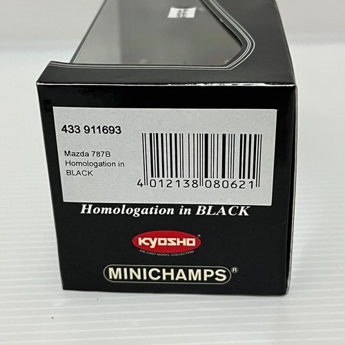 MINICHAMPS 1/43 Mazda 787B Homologation in Black Exclusive for Kyosho 433911693 - Picture 8 of 10