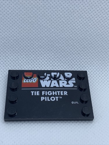 RARE Lego MISPRINT The Fighter Pilot Tile Error Misprint - Picture 2 of 2