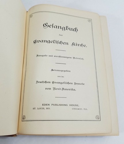 Gefangbuch der Evangelifchen Rirche 1909 Evangelical Church Music (In German) - Picture 8 of 13
