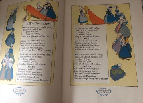 Nursery Friends From France Illustrated Vintage Pristine 1927 Children’s Book - Picture 9 of 14