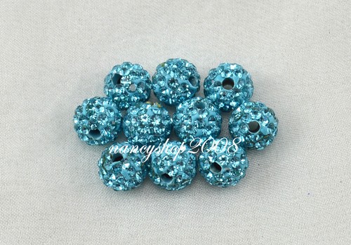 8mm Shamballa Beads Crystal Paved Clay Disco Ball for Bracelets - Picture 14 of 27