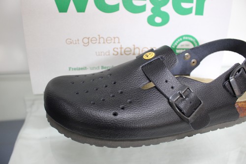 Weeger ESD-antistatik-Clog Naturkork Arbeitsschuhe Beruf Leder Unisex 48619 - Bild 5 von 29