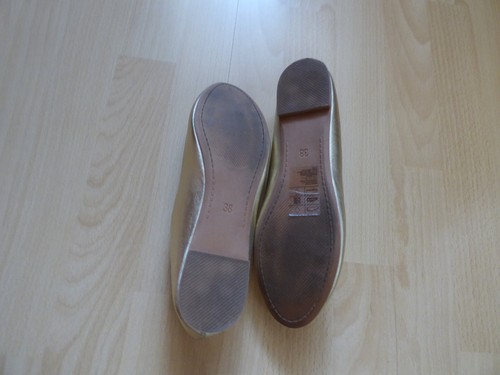H&M Ballerinas, Gr. 38 in Gold, w.Neu - Bild 5 von 6