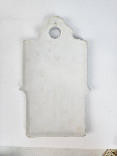 Rare Meissen Blue Onion butter board hand-painted porcelain Late 19th C Wall Art - Picture 7 of 13