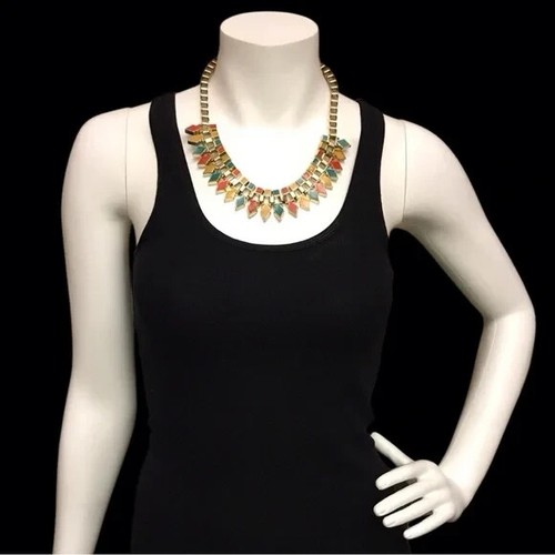 Pendientes y collar vintage vibrante 1980 - Imagen 2 de 6