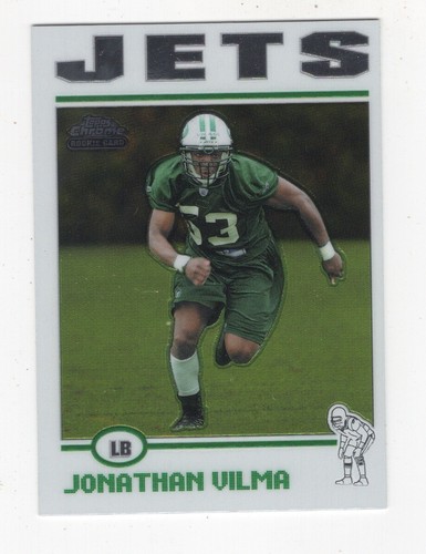 2004 Topps cromado fútbol novato Derrick Ward New York Jets #261 - Imagen 11 de 12