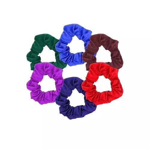 Mädchen Mini/klein Satin Feel Schule Haar Scrunchie Wackel Haarband elastische Krawatte - Bild 1 von 9