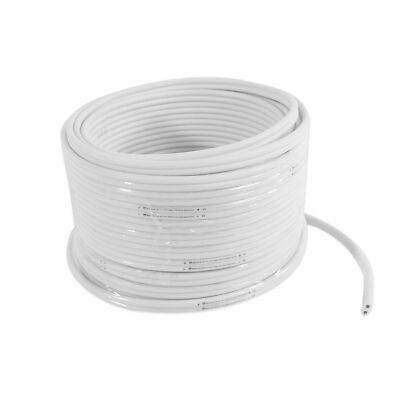 #ad Rockville MARINE 14G50 OFC 14 Gauge 50 Foot 100% Copper Speaker Wire White $18.95
