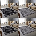 MODERN DESIGN RUG SILVER GREY SOFT LARGE LIVING ROOM FLOOR BEDROOM CARPET RUGS