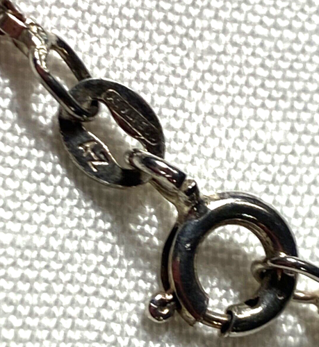 A-Z Sterling Silver 925 Box Italy Chain 18” Necklace 004-225 - Picture 4 of 15