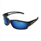 Edge Eyewear TSKAP218 Kazbek Polarized Wrap-Around Safety Glasses - Black