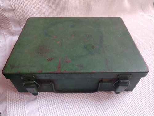 Vintage Bell System Metal First Aid Kit 1950s Mostly Full - Picture 2 of 3