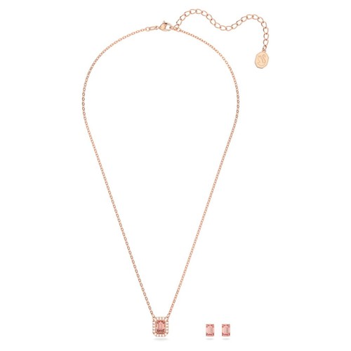 Swarovski Millenia set, Octagon cut, Pink, Rose gold-tone plated 5620548 - Picture 2 of 5