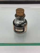 Reeves' Fixed Black Indian Waterproof Ink Made in England Cork Bottle (m124)