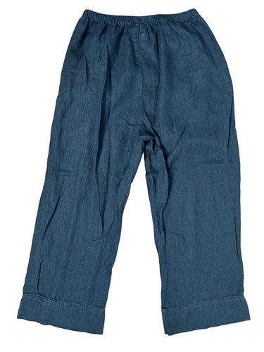 Pantalones Largos FLAX Lagenlook Mujer Pequeños Negros Lino Pierna Ancha Granola Niña E505 - Imagen 3 de 8