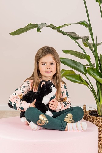 Teddy Hermann Schlenkerkatze Katze schwarz 30 cm 91835 Kuscheltier Plüschtier - Bild 5 von 7
