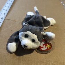 TY Beanie Baby Rare Retired Original 1996 Nanook Dog Plush Stuffed Animal A5