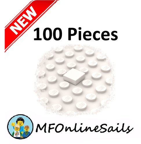 100 New Genuine LEGO 1x1 Square Tiles Piece #3070 Smooth Black Gray White Art - Picture 43 of 46