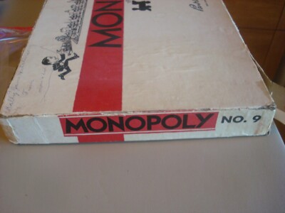 Vintage No. 9 White Box Edition Monopoly | eBay