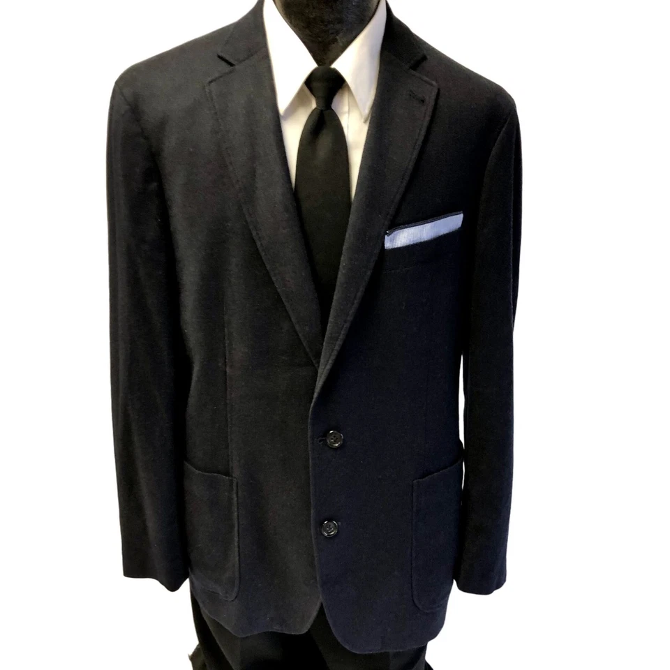 Daniel Cremieux Navy UNSTRUCTURED Sport Coat SURGEON CUFF Jacket Shooting Blazer - Image 2 of 4