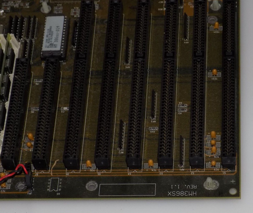 Placa madre retro vintage ECS HM386SX Baby AT 386 ISA AM386SX/SXL-25 + RAM - Imagen 6 de 10