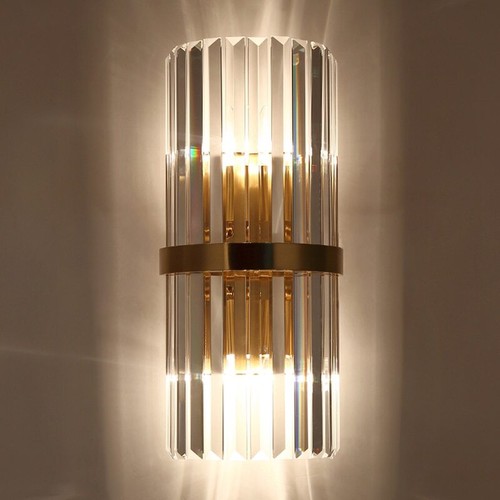 Light Luxury LED Wall Lamp Crystal Wall Light Modern Nordic Sconce Lighting Home - Picture 3 of 34