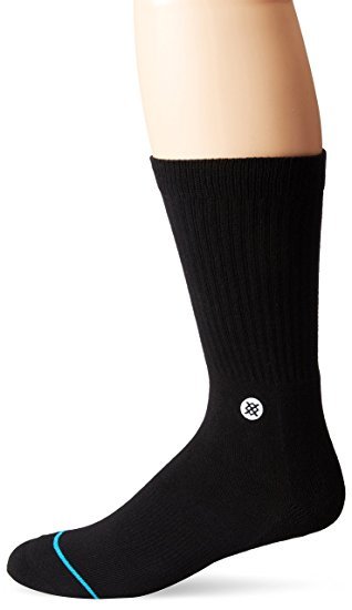 L Black Stance M200B14BAR Mens Barrio Sock