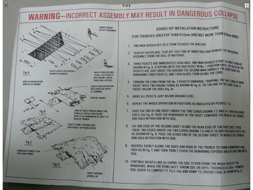 ipk individual protection kit british army nbc shelter tarp survival prepperk - Picture 6 of 7
