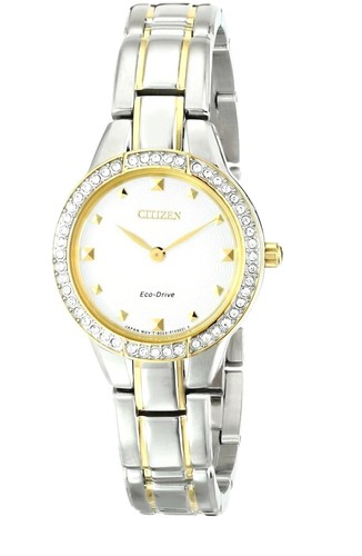 Citizen EX1364-59A Silhouette Crystal Eco-Drive Damenuhr bicolor UVP 295 $ - Bild 1 von 3