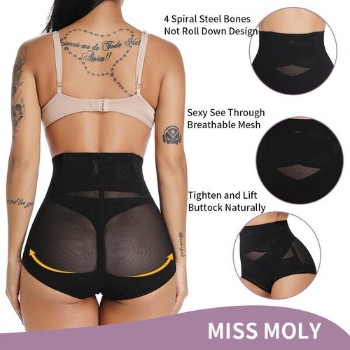 Fajas Reductoras Colombianas Body Shaper Panties Tummy Control High Waist Briefs - Picture 6 of 22